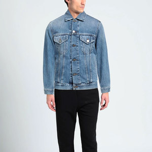 Classic Denim <b>Jacket</b> For <b>Men</b> With Button Closure And Chest Pockets Ideal For Casual Everyday Style - Product Image 2