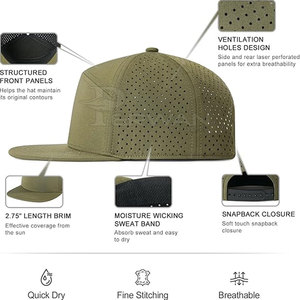Chapeaux Snapback légers fabriqués en tissu 100% coton à bas prix Chapeaux Snapback pour adultes Vêtements décontractés - Product Image 5