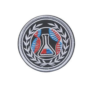 Hot Selling Custom Logo Design Thermal <b>Press</b> Woven Embroidery Patch, Embroidered <b>Clothes</b> Fabric Badges Iron on Patches - Product Image 6