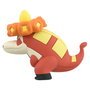 Figura de PVC de la Colección de Monstruos (MonColle) de Takara Tomy, MS-32 Crocalor, Anime Japonés, Temática Animal - Product Image 2