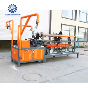 High speed Double Wire Chain Link Fence Machine With Compacting Machine