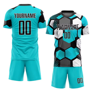 Nuevo Oem Dry White Sublimation Fabric Spark Cheap Team Shirt Set Letter and Number Print Soccer Jersey Machine para hombres - Product Image 5