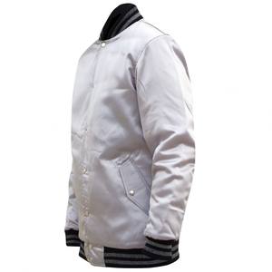 Veste d'université en satin pour hommes, faite sur mesure, comme une demande personnalisée, porter pour les sorties en plein air, vestes d'université avec votre logo - Product Image 5
