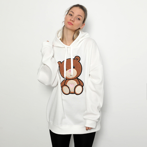 Vêtements de sport à la mode Logo personnalisé Vente en gros Sweats à capuche pour femmes en molleton de coton Sweats à capuche pour femmes les plus vendus au meilleur prix - Product Image 3