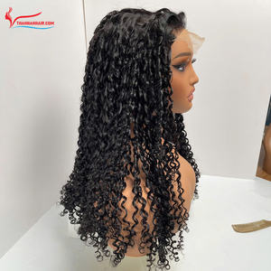 Perruque de fermeture de dentelle transparente Offre Spéciale bouclée 100% extensions de cheveux vietnamiens pas d'enchevêtrement pas de perte Texture personnalisée en gros - Product Image 4