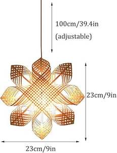 Precio barato 2025 nuevo modelo de lámparas decorativas de bambú, estantes de almacenamiento multifunción ecológicos dobles hechos a mano naturales - Product Image 4