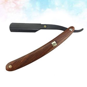 Maquinillas de afeitar bereber de grado quirúrgico con mango de madera, maquinillas de afeitar cortadas para la garganta con logotipo personalizado, maquinillas de afeitar para hombres para la belleza - Product Image 6