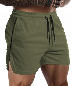 MODERN <b>MENS</b> FITNESS WORKOUT <b>SHORTS</b> <b>ZIP</b> <b>POCKET</b> LIGHTWEIGHT GYM RUNNING LINERLESS BODYBUILDING CUSTOM LOGO WHOLESALE FACTORY NEW - Product Image 1