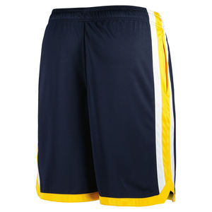 Venta al por mayor de ropa deportiva para hombre, pantalones cortos de baloncesto, pantalones cortos de entrenamiento de gimnasio, pantalones cortos atléticos de malla de dos tonos ligeros - Product Image 3