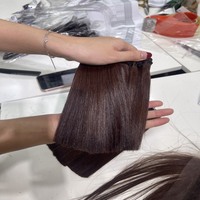 Cheveux humains vietnamiens bruts non traités vendeurs de cheveux ondulés raides vierges cheveux humains bruts alignés sur les cuticules vietnamiennes doux