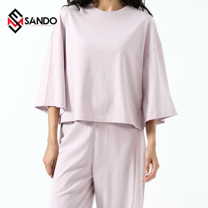 Sudadera con capucha de gran tamaño para mujer, informal, respetuosa con el medio ambiente, logotipo bordado personalizado, chándal de algodón 100% de alta calidad, hombro caído - Product Image 4