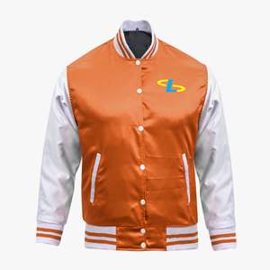 Vestes décontractées pour hommes Streetwear Cool Varisty Vestes en cuir pour hommes Versity Université Bomber College Jacket pour hommes - Product Image 2