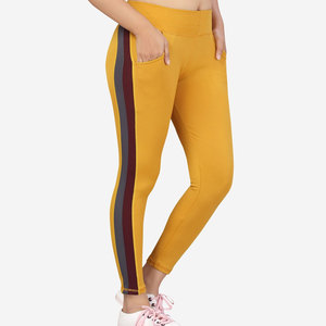 Legging personnalisé pour femmes avec taille haute 100% coton léger dernier design vente en gros de leggings pour femmes - Product Image 2