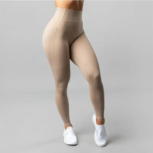 Mallas de gimnasio para mujer con bolsillo lateral para teléfono, pantalones de Yoga para Fitness más suaves de cintura alta, mallas que absorben el sudor - Product Image 1