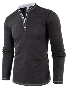 Vêtements de sport de haute qualité, tissu 100% coton, couleur unie, t-shirt à manches courtes pour homme, adapté à l'été et à l'automne - Product Image 4