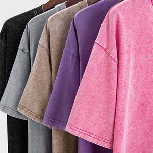 เสื้อยืดผ้าฝ้าย100% ของผู้ชายซักได้เสื้อ2025ผ้าฝ้ายเฮฟวี่เวท250gsm สไตล์วินเทจ - Product Image 6