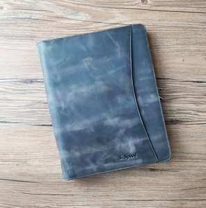 เคสหนังใส่เอกสารสำหรับผู้หญิงกระเป๋าใส่แท็บเล็ตกระเป๋า LPO-0009สีฟ้าสำหรับ B5เดินทางแบบมี A5 - Product Image 2