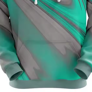 OEM Custom Men's Oversized <b>Plain</b> <b>Sweatshirts</b> with Hood Embossed DTG Print Pocket Winter Warm Cotton Streetwear Blank Hoodies - Product Image 3