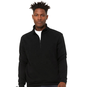 Pull-over en coton à col zippé pour hommes Sweat-shirt avec logo personnalisé Sweat-shirt pour hommes Dernier modèle Sweatshirts unis vierges en vente de gros - Product Image 6