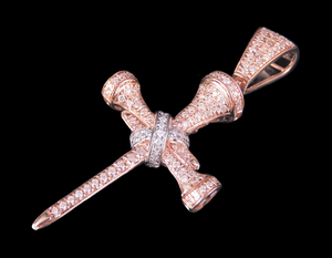 S925 Sterling Silver Minimaliste Moissanite Diamant Croix Pendentif pour Hommes Style Classique Fine Jewelry - Product Image 3