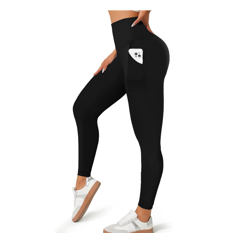 Women's High-Waist Yoga Leggings | Tummy Control Workout Pants with Pockets, 4-Way Stretch & Non-See-Through Fabric