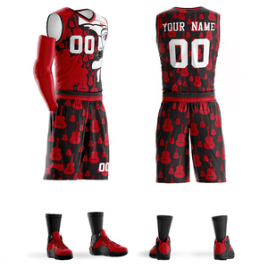 Plain jersey sublimation printed basketball uniform Custom Made Sublimated Basketball uniform / Custom design logo and size - Product Image 4