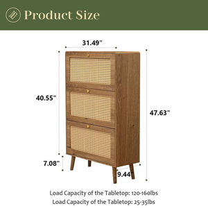 <span class=keywords><strong>Meuble</strong></span> de rangement <span class=keywords><strong>pour</strong></span> chaussures en bambou naturel, personnalisable OEM/ODM, <span class=keywords><strong>pour</strong></span> entrée et couloir - Product Image 3