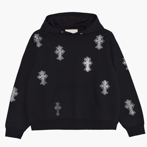 เสื้อมีฮู้ดสำหรับผู้ชายเสื้อโค้ทผ้าคอตตอน100% แนวสตรีทแวร์แนวฮิปฮอปแนววินเทจ90s เลือกแบบได้ตามต้องการ - Product Image 1