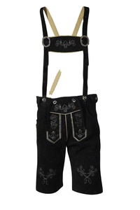 Lederhosan 2025 pantalones cortos bávaros alemanes tradicionales Casual Oktoberfest Lederhosen patrón sólido antiarrugas ecológico - Product Image 3
