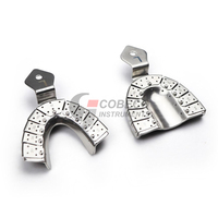 Bandejas Perforadas de Acero Inoxidable con Contorno Anatómico, Autoclavables, para Modelos de Estudio Detallados, Impresiones de Alginato, Pediatría
