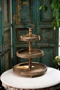 Présentoir à gâteaux en bois de haute qualité à prix réduit avec des designs artisanaux uniques - Product Image 2