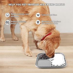 Pet Licking Plate Slow Feeding <b>Mat</b> Suction Cup Non-slip Anti-choking Dog Licking Pad for Training & Bathing - Product Image 2