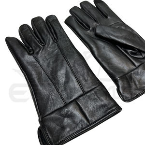 Gants de conduite en cuir véritable en peau de mouton, protection des mains pour l'hiver, compatibles avec les écrans tactiles, gants de conduite pour hommes - Product Image 2
