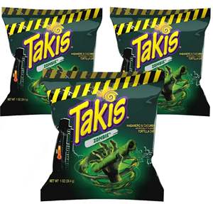 Takis ชิป Tortilla ม้วนซอมบี้มินิ, ฮาบาเนโรและแตงกวา25ct แพ็คขนมขบเคี้ยว, - Product Image 1