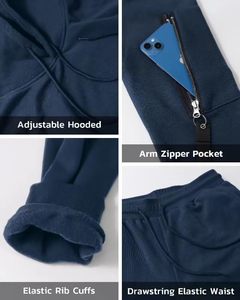 Survêtements d'hiver respirants nouveau style ODM pour hommes Logo personnalisé et grande taille prix raisonnable écologique - Product Image 5