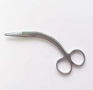 ENT Angled Surgical <b>Scissors</b> Stainless Steel Medical Instrument Set for Precision Cutting in Clinics MOL <b>Safety</b> Standard - Product Image 1