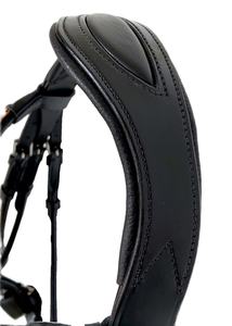 BRIDE HANOVERIENNE EN CUIR NOIR ROSÉ OR ROSE OU BANDE BLANCHE - Product Image 4