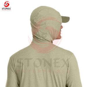 Nueva ropa de pesca barata para hombres, ropa de pesca de manga larga, fabricante de sudaderas con capucha de pesca en blanco personalizado - Product Image 6