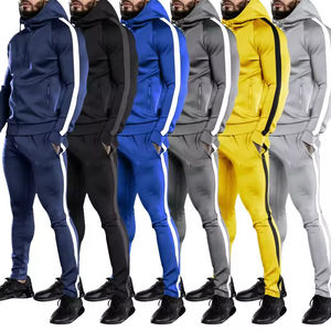 OEM Survêtements personnalisés en coton sérigraphiés Survêtements à capuche pour hommes survêtements lourds de haute qualité - Product Image 5