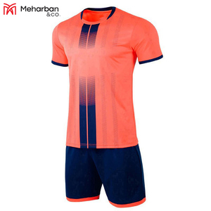 Maillots de football pour hommes adultes 2023, ensembles uniformes, manches courtes, coton/polyester, couleurs et motifs personnalisables - Product Image 4