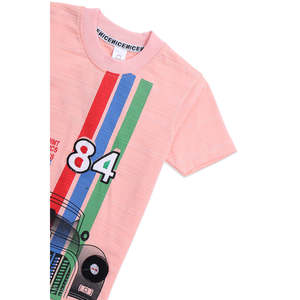 เสื้อยืดกราฟิก2ชิ้นสีส้ม A-205เด็กผู้ชายและเสื้อโปโล - Product Image 1