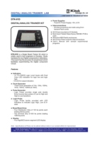 KIT DE ENTRENAMIENTO DE ELECTRÓNICA BÁSICA DIGITAL CON FUENTE DE ALIMENTACIÓN INTEGRADA DE KITEK MODELO N.° DTK 01D
