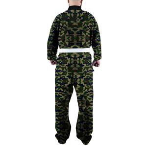 Uniforme de Jiu Jitsu Brasileño Personalizado, Camuflaje con Bandera Sublimada, Ligero, Elástico, Transpirable, de Secado Rápido, Kimono de Algodón - Product Image 5