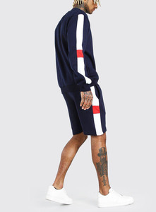 Conjunto de Pantalones Cortos y Camiseta de Algodón 100% para Hombre, Estilo Urbano, OEM, Traje Deportivo de Verano de Manga Corta con Logotipo Personalizado - Product Image 3