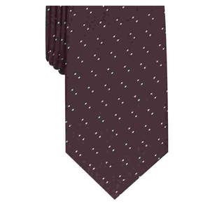 Cravatta Geometrica Slim da Uomo Alfani, Taglia Regolare, Colore Vino, Stile a Pois - Product Image 3
