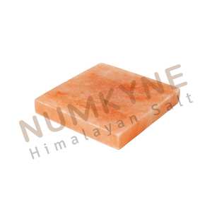 Bloc de sel de l'Himalaya naturel multifonctionnel, carrelage carré, tous les côtés coupés et polis, 8 x 8 x 1 pouces, pour sauna, salle de massage, mur - Product Image 3
