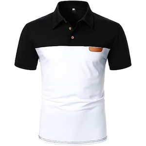 Classic Fit Men's Zipper Polo Trendy V Neck Top para trabajo, fin de semana o viaje Estilo personalizado - Product Image 4