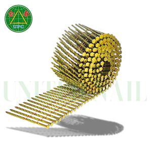 2.87x70mm tailles personnalisées palettes en acier clous de bobine revêtement de couleur jaune pour pistolet à air comprimé avec conception de tige de vis de l'usine du Vietnam - Product Image 5