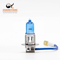 Ampoule halogène H3 12V bleu glace, lumière super blanche 100W, verre de quartz UV, phare antibrouillard de voiture