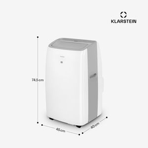 เครื่องปรับอากาศแบบพกพา 14000 BTU สำหรับบ้าน 3 in 1 ระบบทำความเย็น ลดความชื้น พัดลม ประหยัดพลังงาน ระดับ A ใช้สารทำความเย็น R290 สำหรับพื้นที่ 24-38 ตร.ม. เสียงเงียบ 55 เดซิเบล สีขาว - Product Image 6